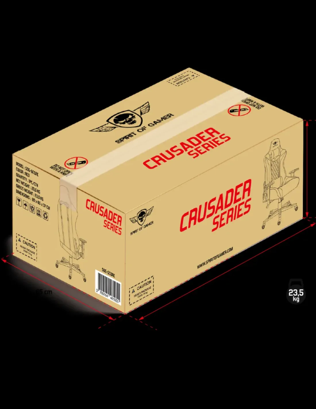 Spirit of Gamer Crusader Red