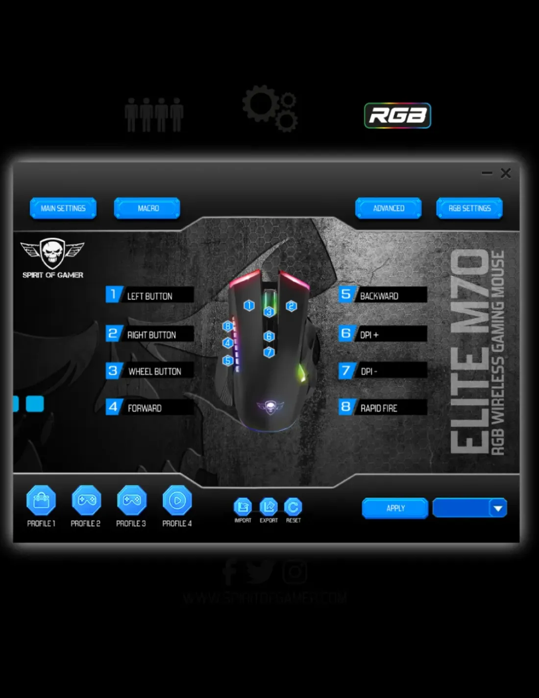Spirit of Gamer Elite-M70