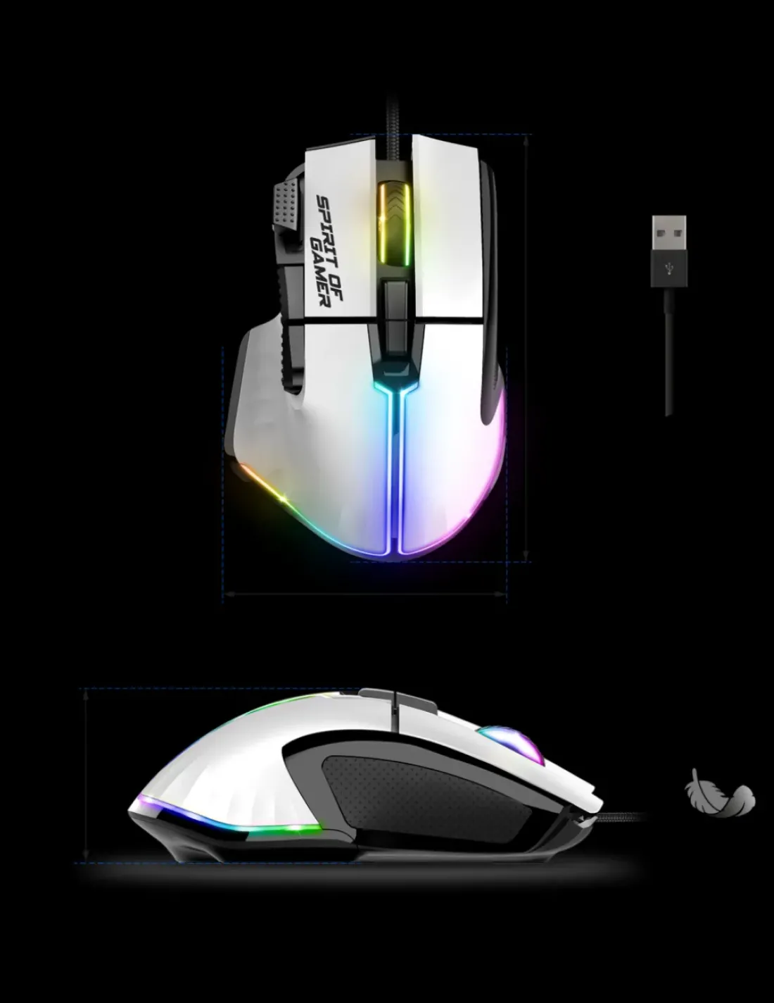 Spirit of Gamer Pro-M5 Artic