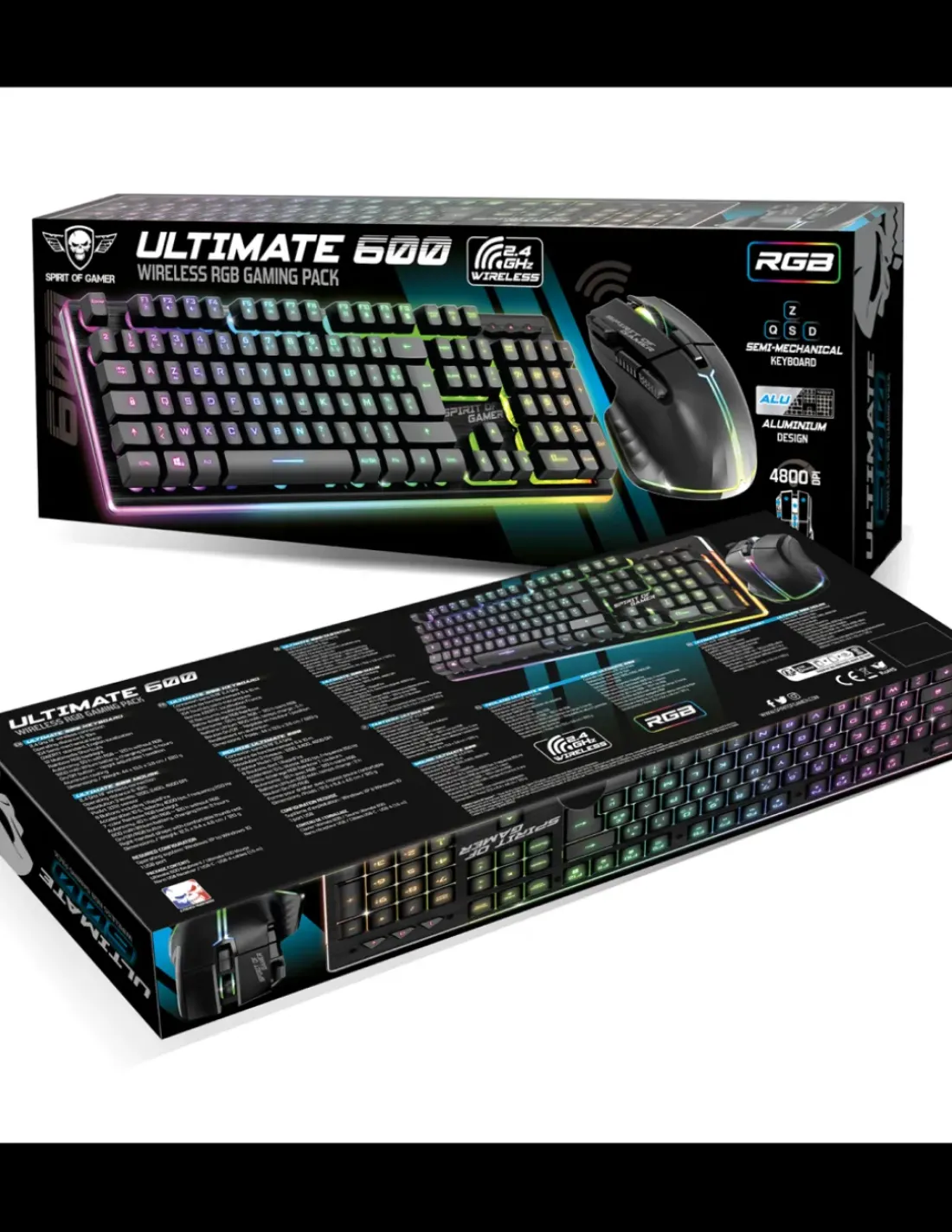 Spirit of Gamer Ultimate 600 Wireless Dark