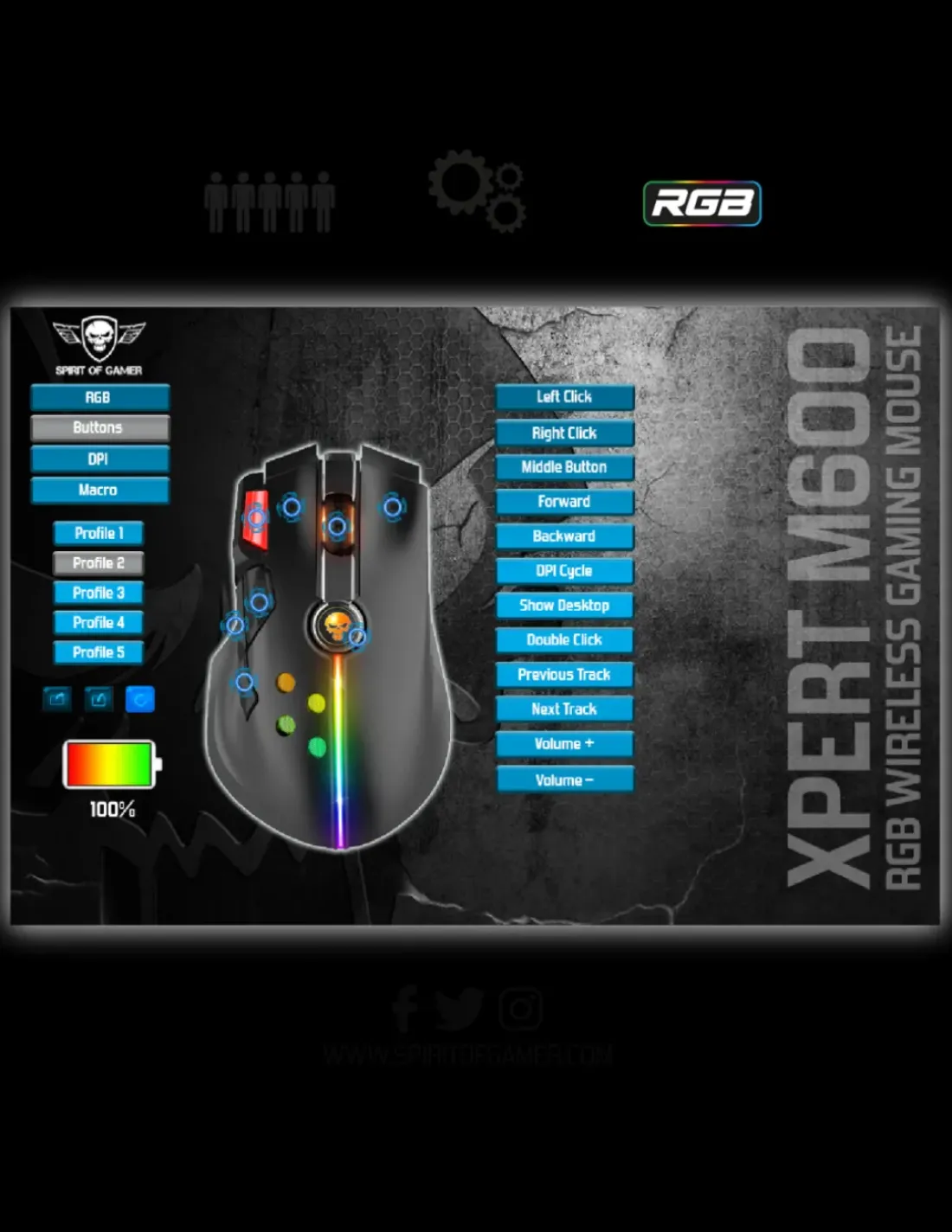 Spirit of Gamer Xpert-M600 Wireless